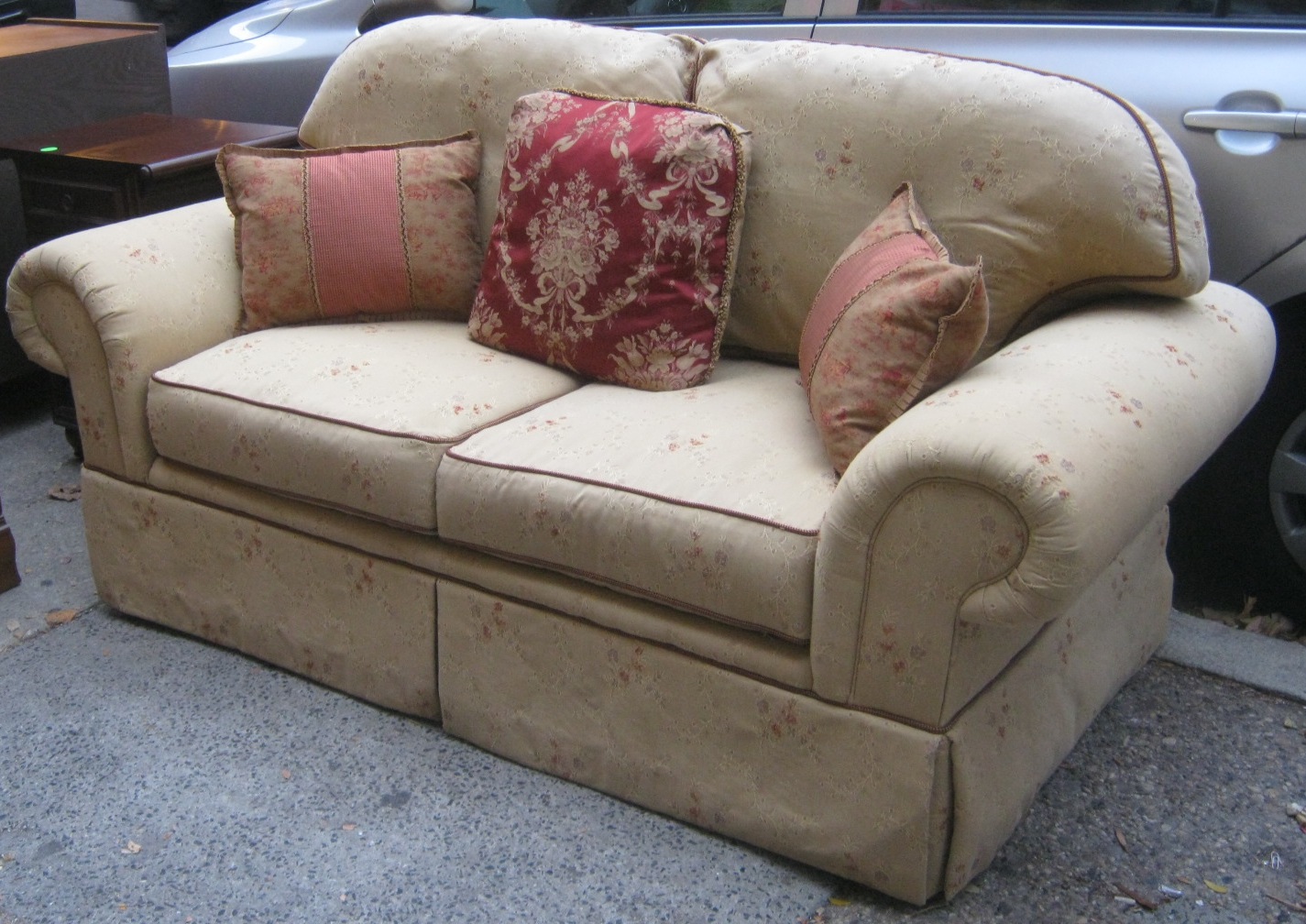 Uhuru Furniture & Collectibles Calico Corners Custom Loveseat SOLD