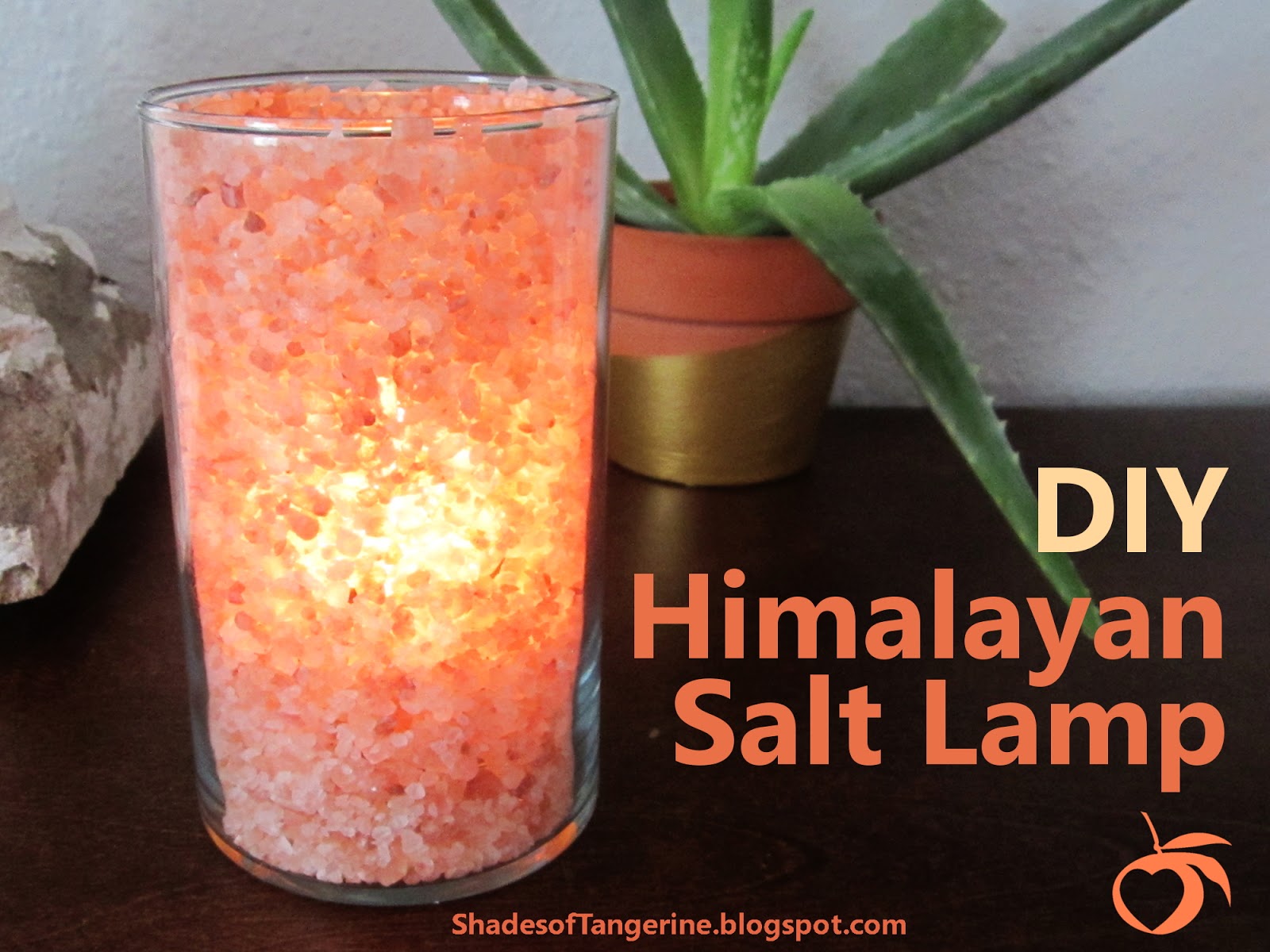 Shades Of Tangerine DIY Himalayan Salt Lamp