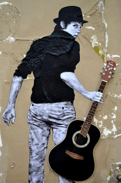 "Orphee" New Street Art Installation By Levalet on the streets of Paris, France. 2
