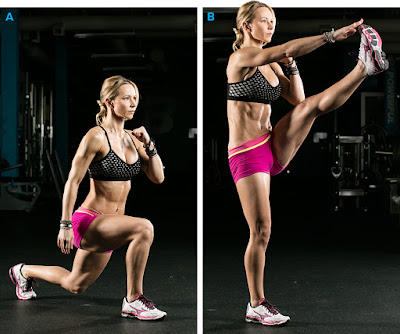 Backward Lunge Kick Backward Lunge Kick