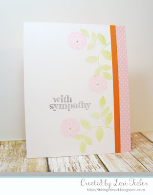 With Sympathy card-designed by Lori Tecler/Inking Aloud-stamps from Papertrey Ink With Sympathy card-designed by Lori Tecler/Inking Aloud-stamps from Papertrey Ink
