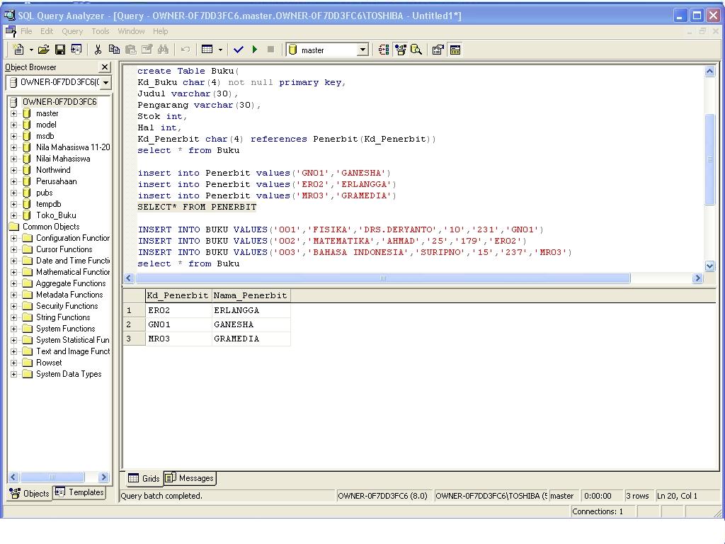 PENGENALAN DATABASE PENGGUNAAN CROSS JOIN NATURAL INNER JOIN DAN