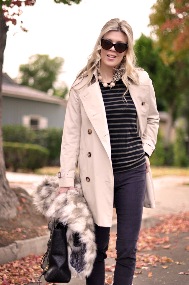 casual outfit, burberry trench