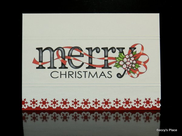 Beccy's Place: Merry Christmas Word Image