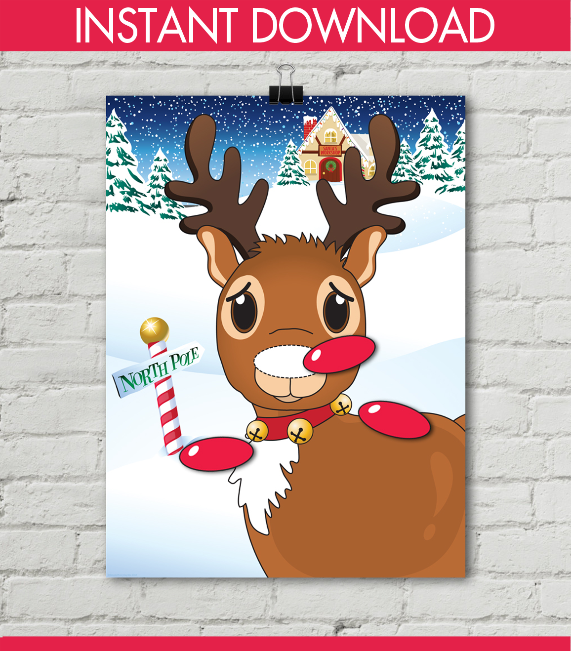 simplyeverydayme-pin-the-nose-on-the-reindeer-game