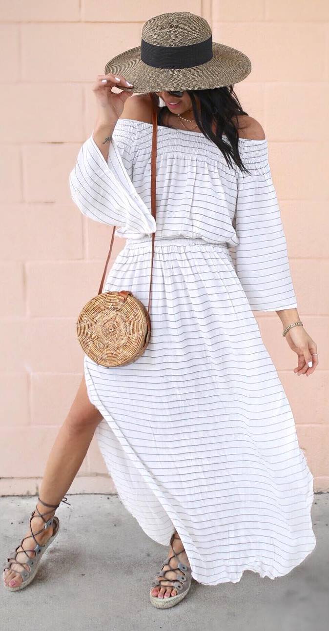 summer boho chic outfit idea