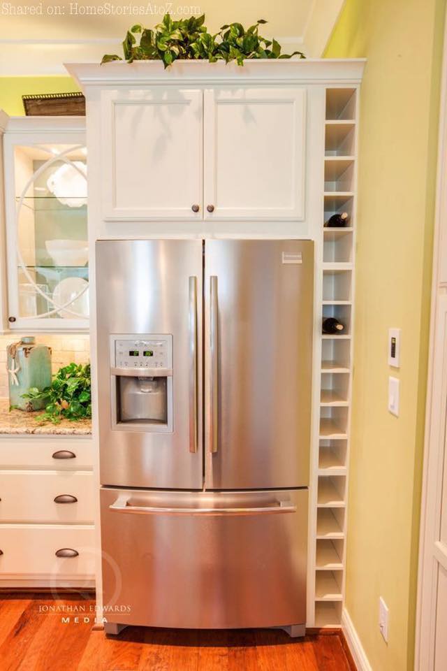 Ideas for using the space around the refrigerator - Decor Units