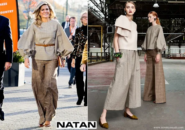 Queen Maxima wore Natan top and trousers from FW Collection