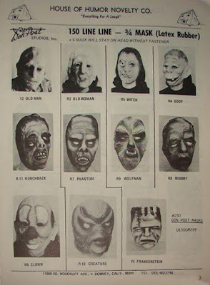 Blood Curdling Blog of Monster Masks: November 2012