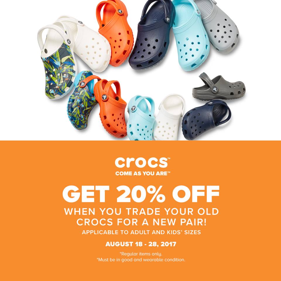 crocs 20 off
