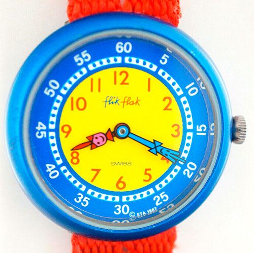 Presa Nueva llegada Implementar Flik Flak, el reloj suizo para niños (1987) - El condensador de fluzo