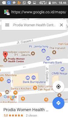 lokasi Prodia women's health centre
