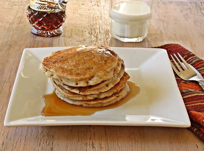 Versatile Vegetarian Kitchen Vegan Sourdough Applesauce Pancakes