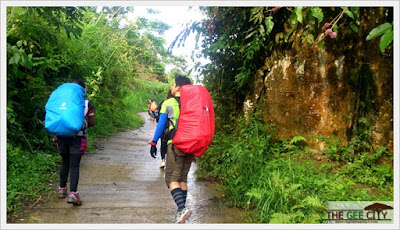 Russel Marie Campus and Mark Joseph Gesite heading to Brgy. Sunog