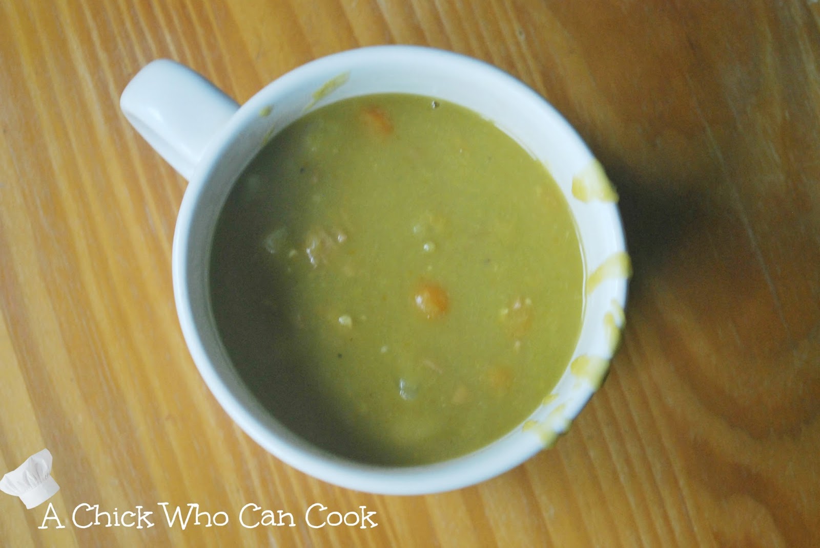 A Chick Who Can Cook Slow Cooker Split Pea Soup