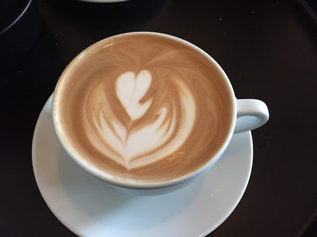 Mocha latte from Tala Coffee Roasters in Highwood, Illinois
