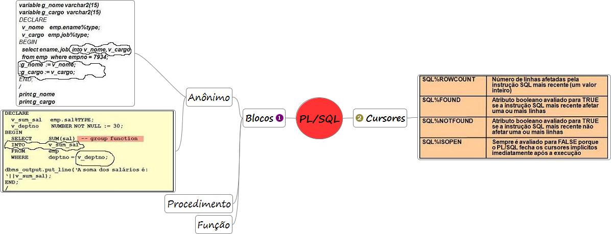 Mapas Mentais Para Concursos De TI Oracle 11g PL SQL