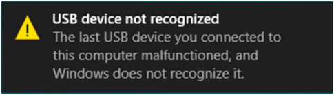 How To Fix Usb Device Not Recognized Error - Windows 10