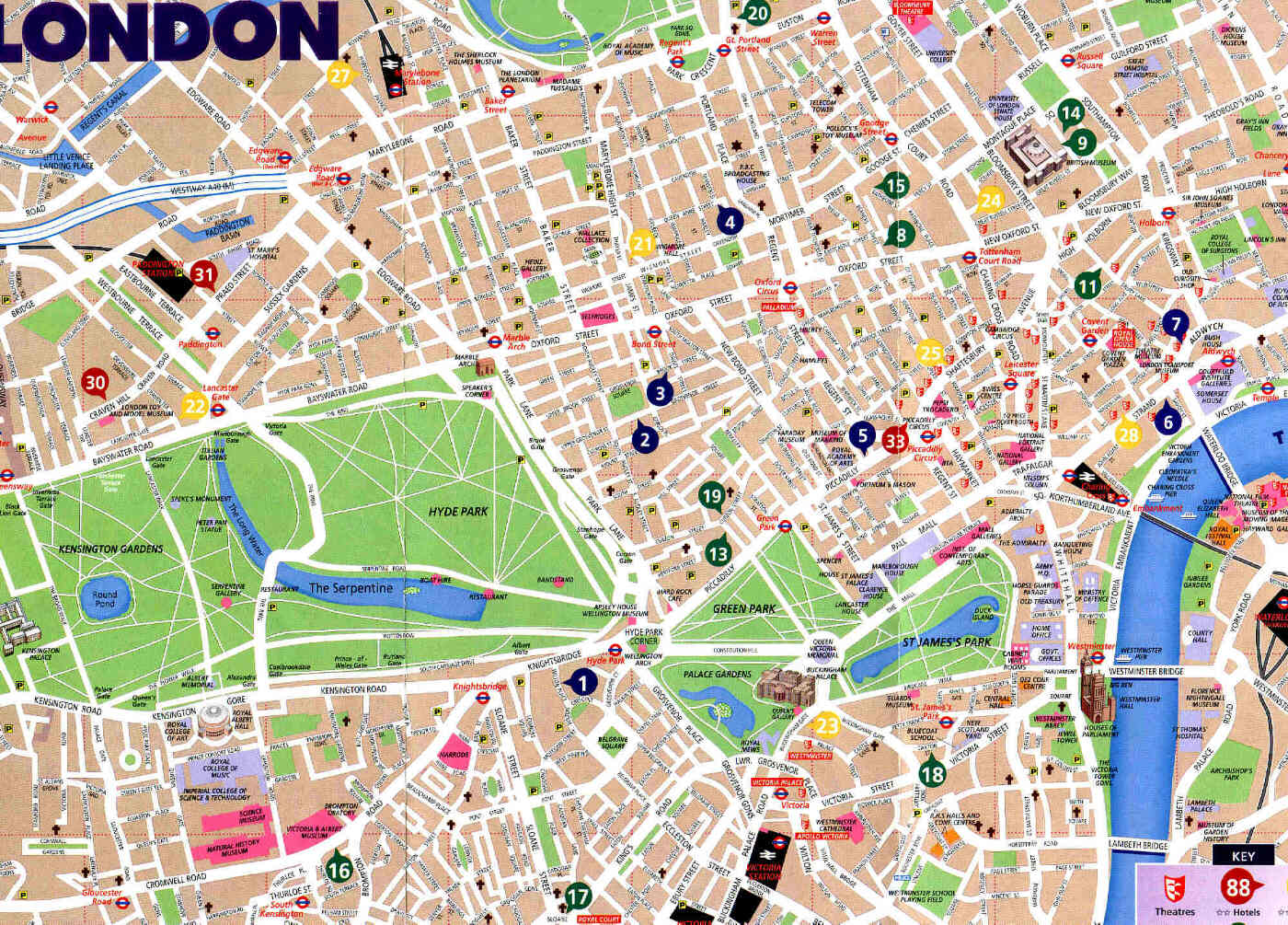 central london street map