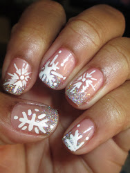 snowflakes christmas nail nails silver designs acrylic glitter snow colors letters mani tips plain stupendous glaze paint china beauty