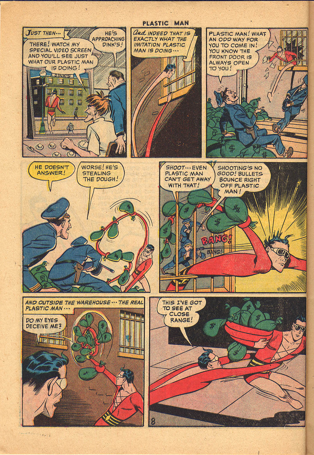 Read online Plastic Man (1943) comic -  Issue #26 - 10