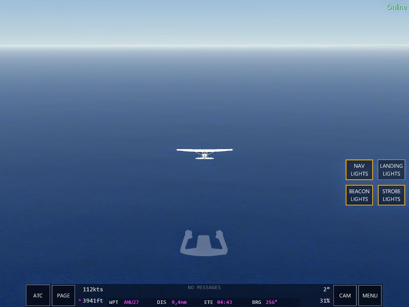 Cessna 172 scène du jeu de simulation de pilotage d'avions Infinite Flight
