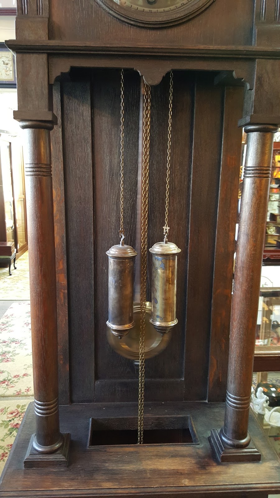 Gear Acres at Top of the Hill Antique Gustav Becker Grandfather Clock