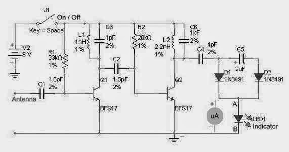 RF detector circuit for High Frequency | Supreem Circuits Diagram and ...