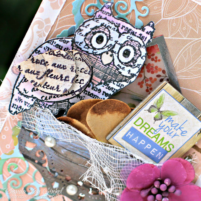 Make Your Dreams Happen Card featuring Butterfly Kisses and Blossoms by BoBunny designed by Rhonda Van Ginkel