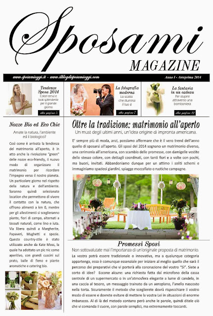 [Lifestyle] Sposami MAGAZINE: il giornalino degli sposi