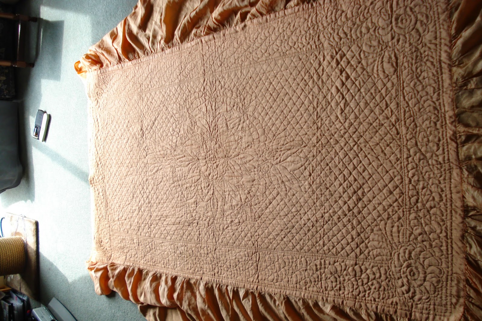 Welsh Quilts Single Durham Quilt 1920's Middridge nr Shildon