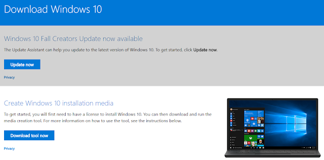 Install Windows 10 Fall Creators Update