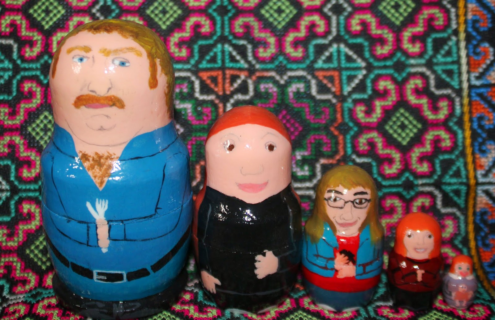 OF THE DOLLS DollADay 164 Nesting Dolls of My Own Making