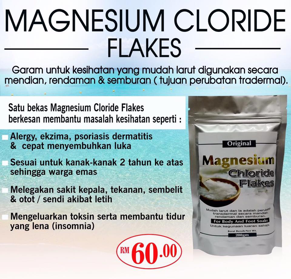 MAGNESIUM CHLORIDE FLAKES garam untuk