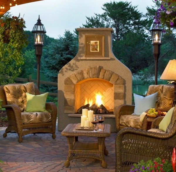 Fireplace in the garden – 35 great designs!