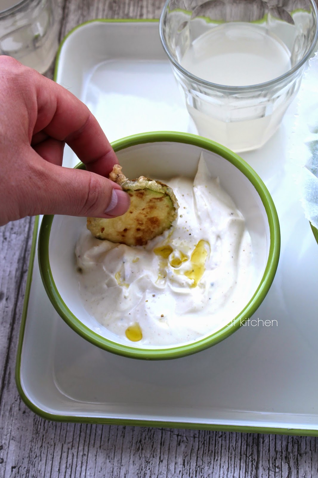 My Little Expat Kitchen Greek fried zucchini with yoghurt sauce