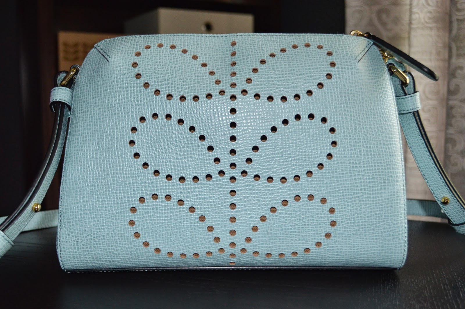 I Love Orla Kiely Thursday Purseday Orla Kiely Textured Leather Iris Bag