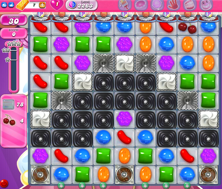 Candy Crush Saga level 2263 Candy Crush Saga level 2263