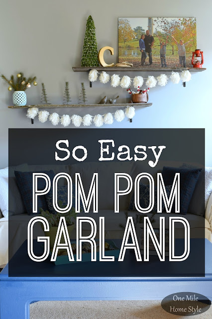 So Easy Yarn Pom Pom Garland - One Mile Home Style