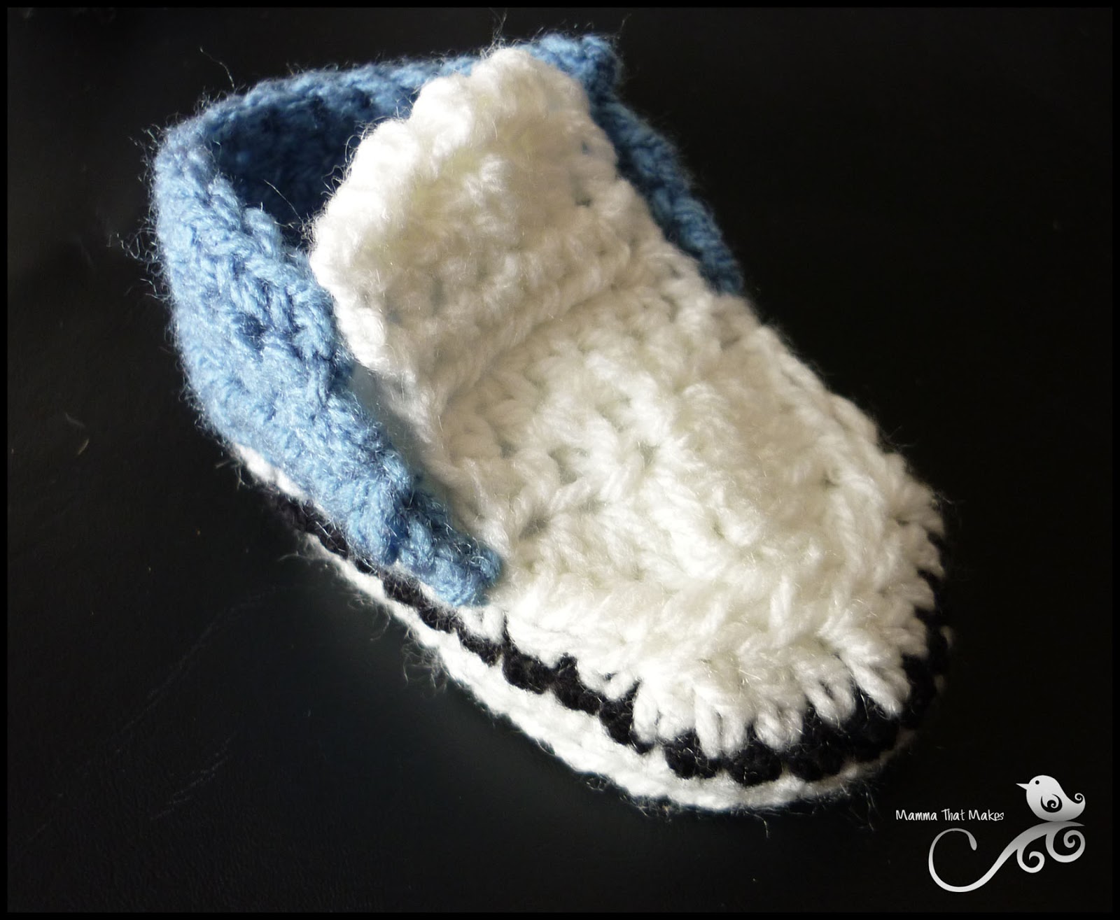 Mamma That Makes Crocheted Baby Sneakers Free Pattern