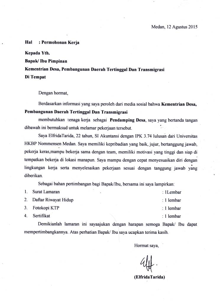 Contoh Surat Lamaran Tni Au Contoh Surat