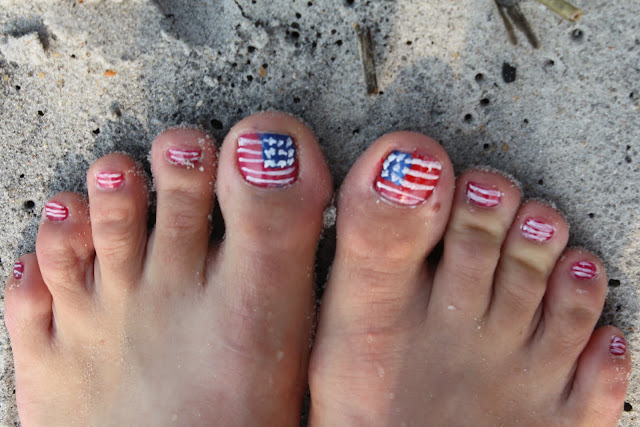 A Slice Of Smith Life Wordless Wednesday Patriotic Amateur Pedicures