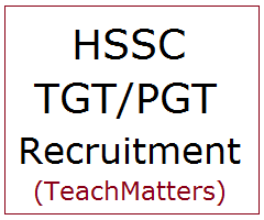 image : HSSC TGT PGT Recruitment 2020 @ TeachMatters