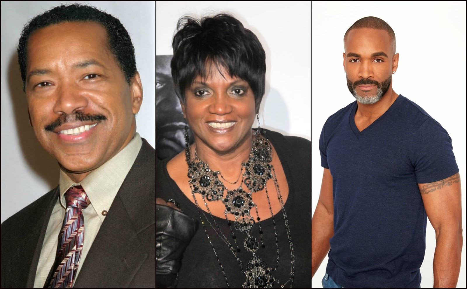 Daytime Stars; GH's Donnell Turner and B&B's Obba Babatunde & Anna