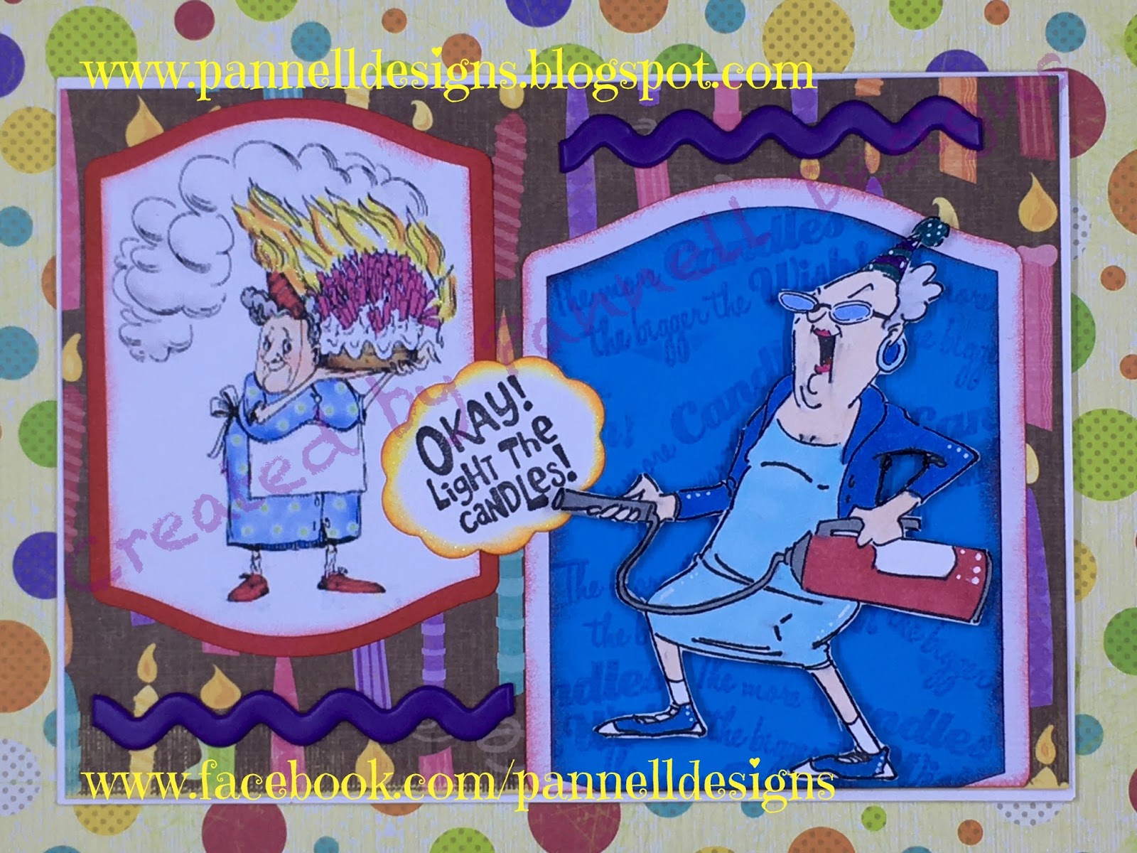 Pannell Designs Paper Crafting Light the Candles Birthday Card