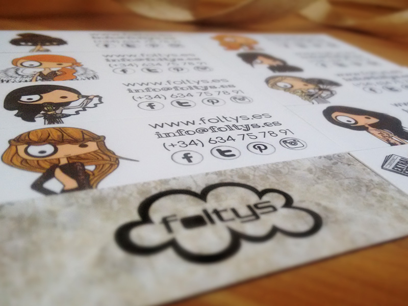 folltys vs the minicards (diseño tarjetas de visita | business card design)