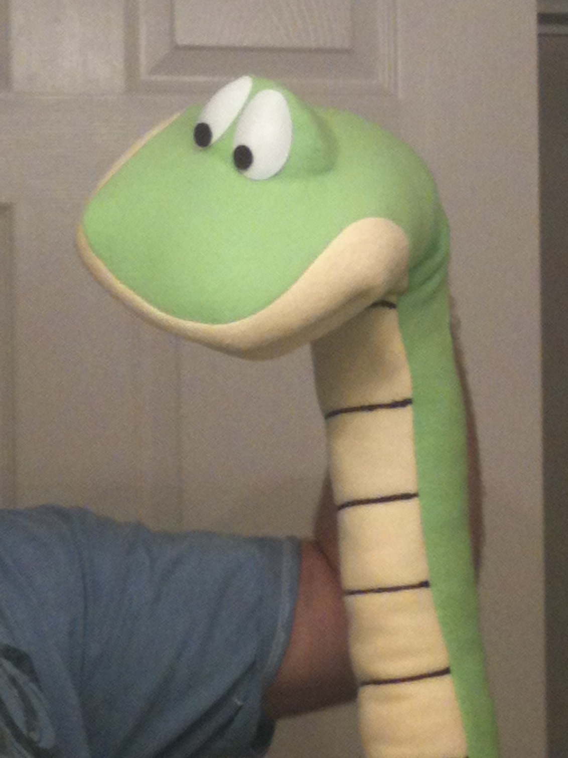 Creative Construction Operation Snake Puppet Finished