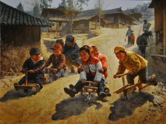 Китайский художник. Jie Wei Zhou