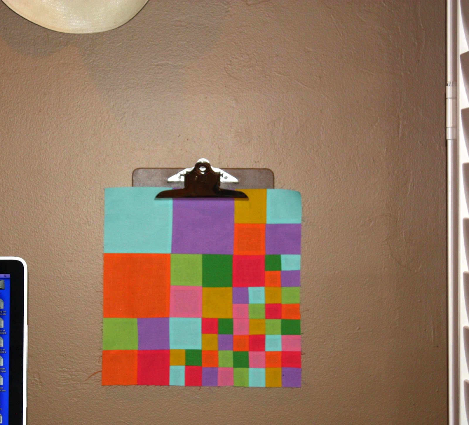 piecefullife mini quilts and clipboards