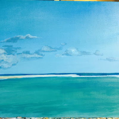 Ocean scene painting by Rosanna Tavarez